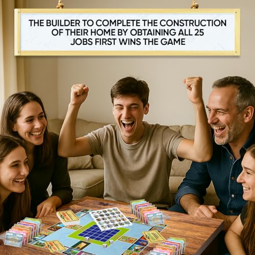 Build-iT Step by Step Board Game, House Construction Strategy Game