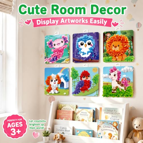 3D Animal Craft & Poke Art Kit for Kids