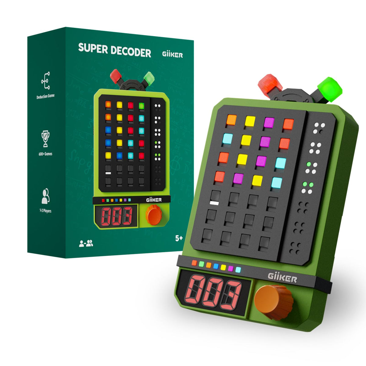 GiiKER Super Decoder Code-Breaking Puzzle, 600 Levels, Ages 5+