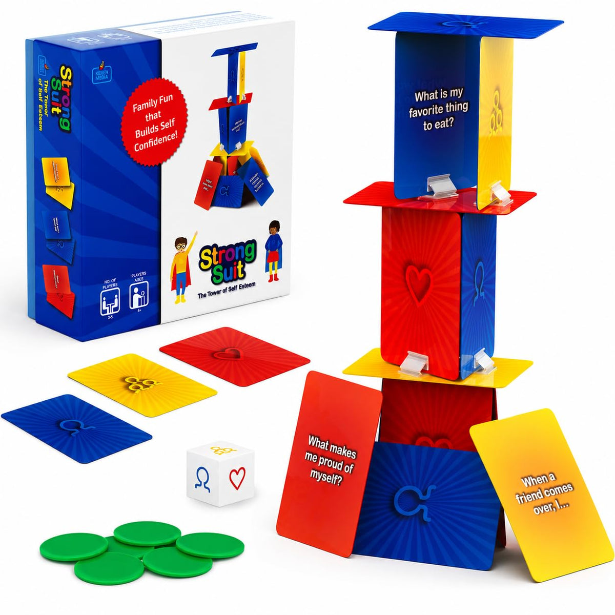 StrongSuit Tower of Self-Esteem | Social Skills Therapy Game for Kids/Teens