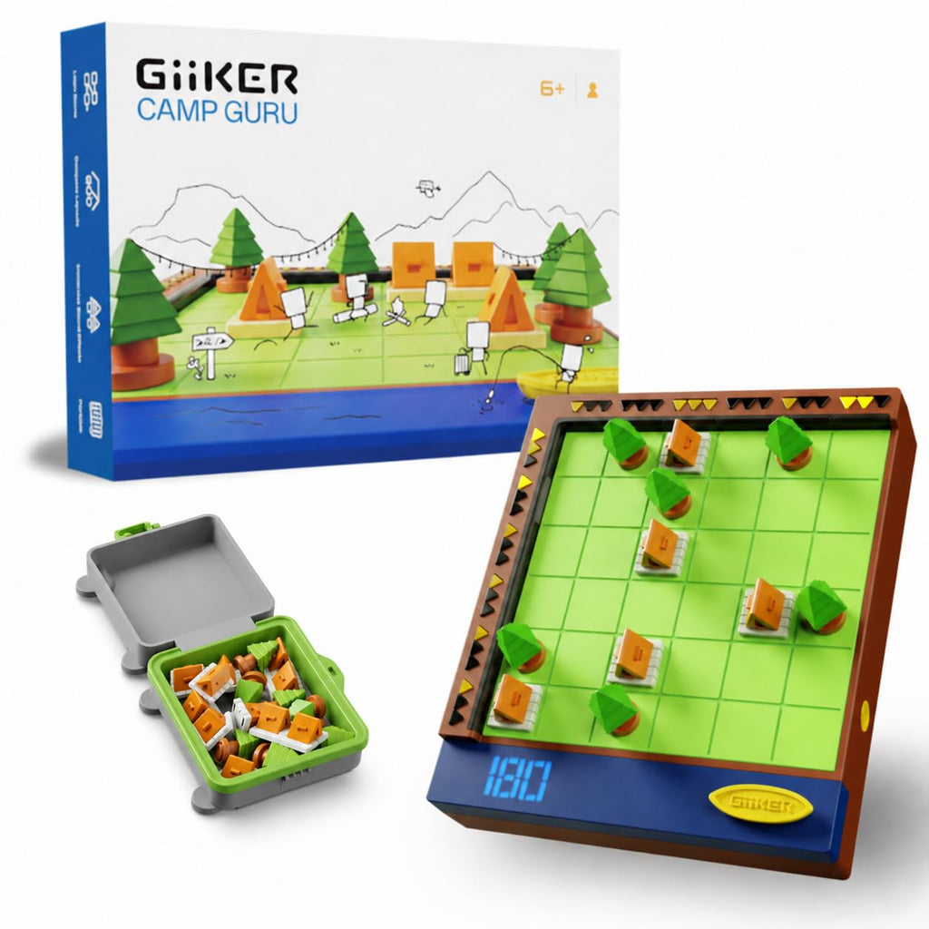 GiiKER Camp GURU 6x6 Logic Puzzle Game, 600 Challenges, Ages 6+