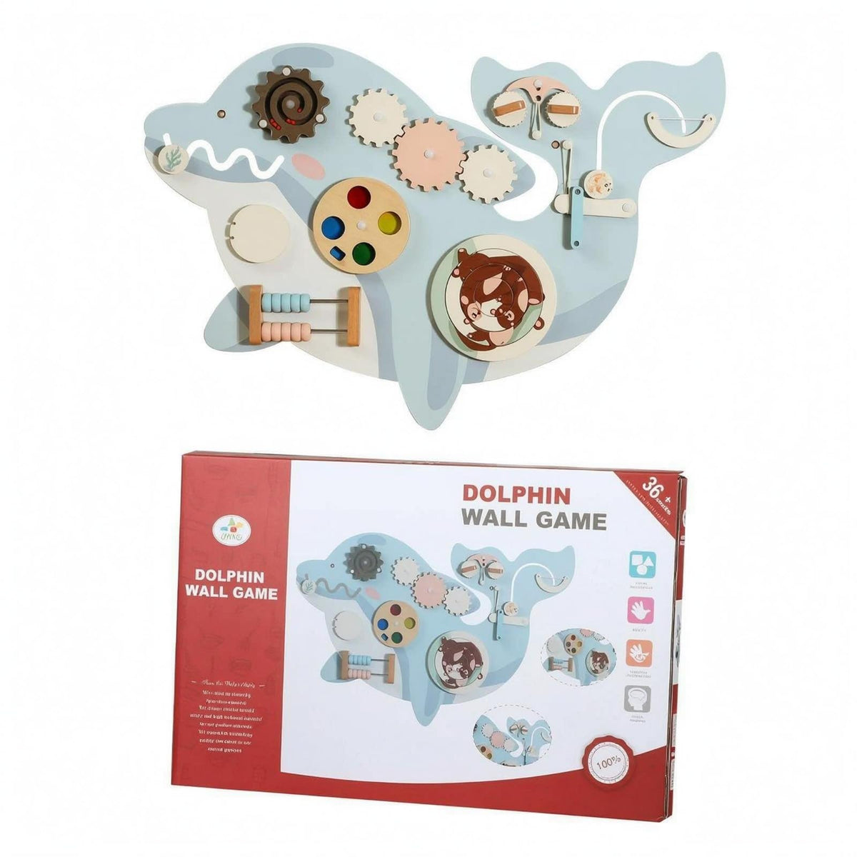 Wooden Wall Activity Board for Fine Motor & Sensory Play