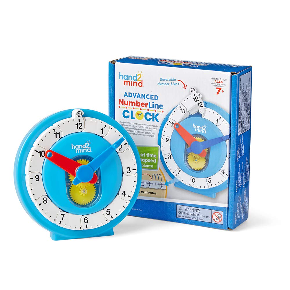 Advanced Number Line & Telling Time Math Activity
