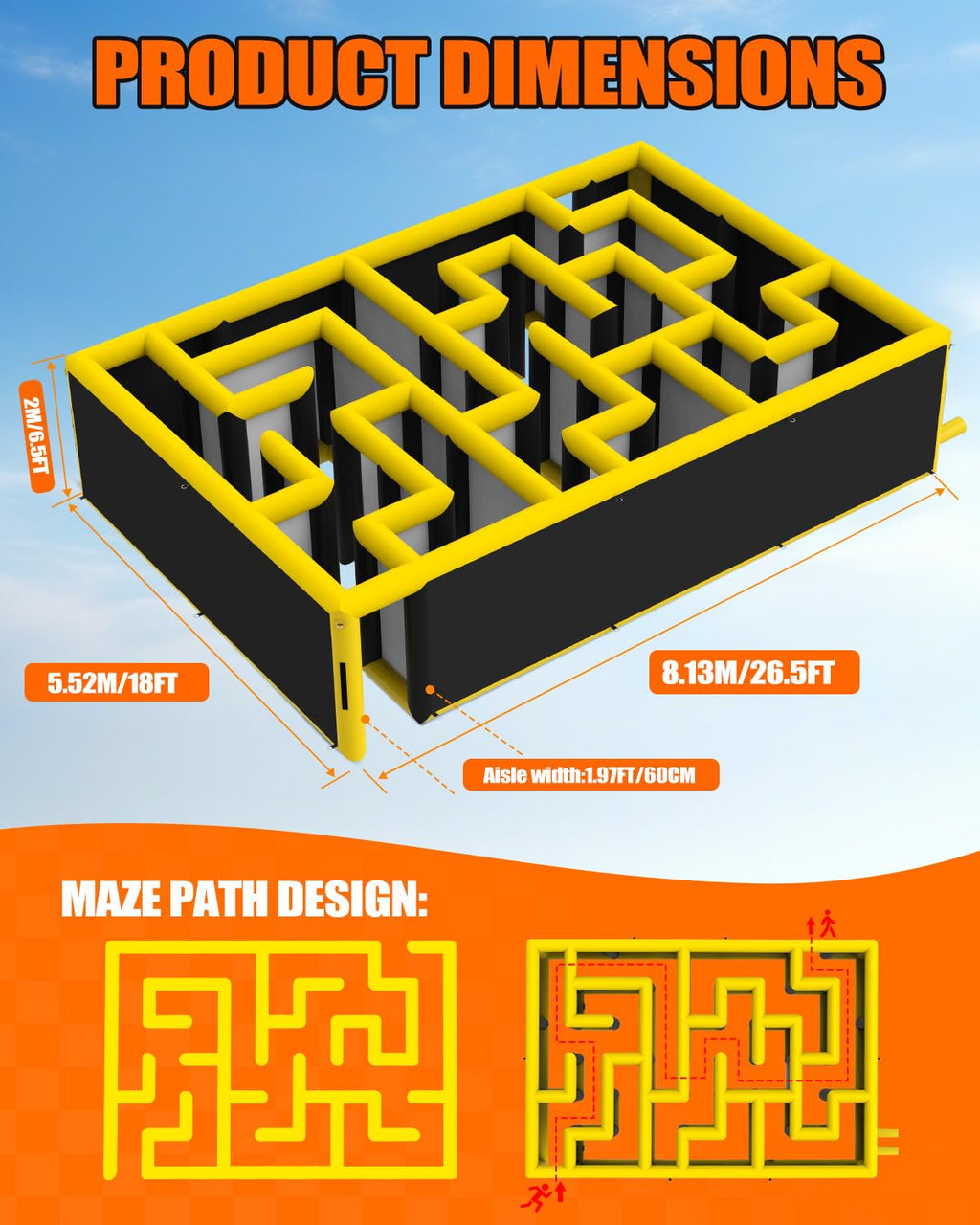 26ft Inflatable Maze