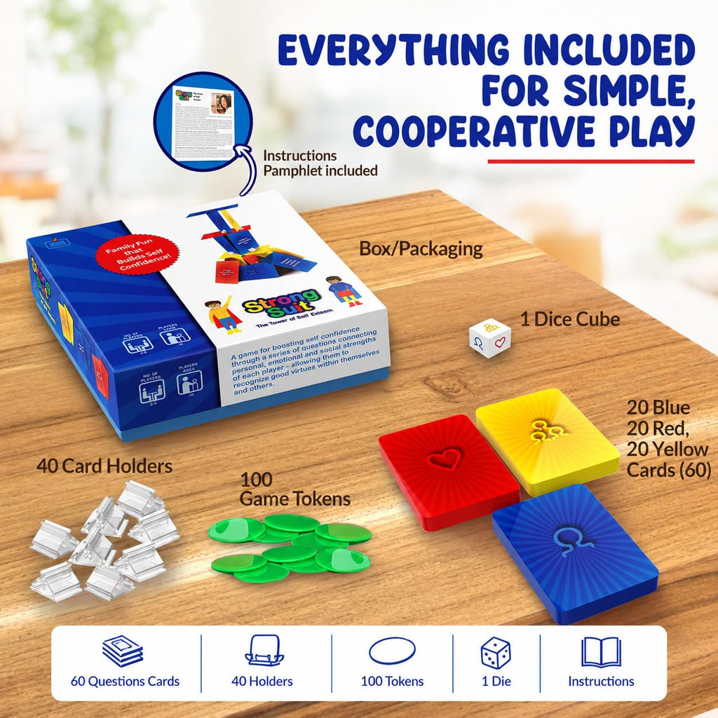 StrongSuit Tower of Self-Esteem | Social Skills Therapy Game for Kids/Teens