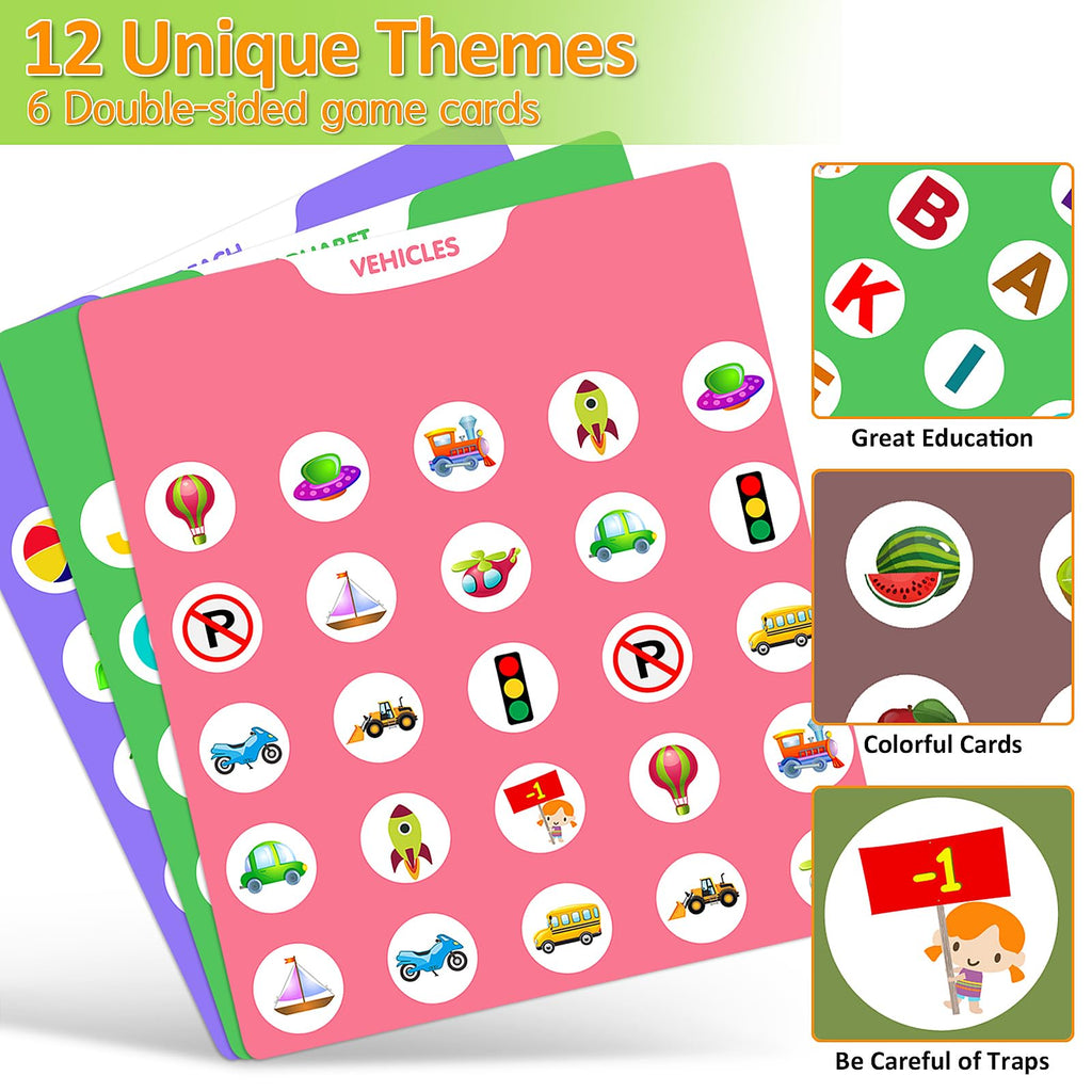 Wooden Matching Memory Game for Kids