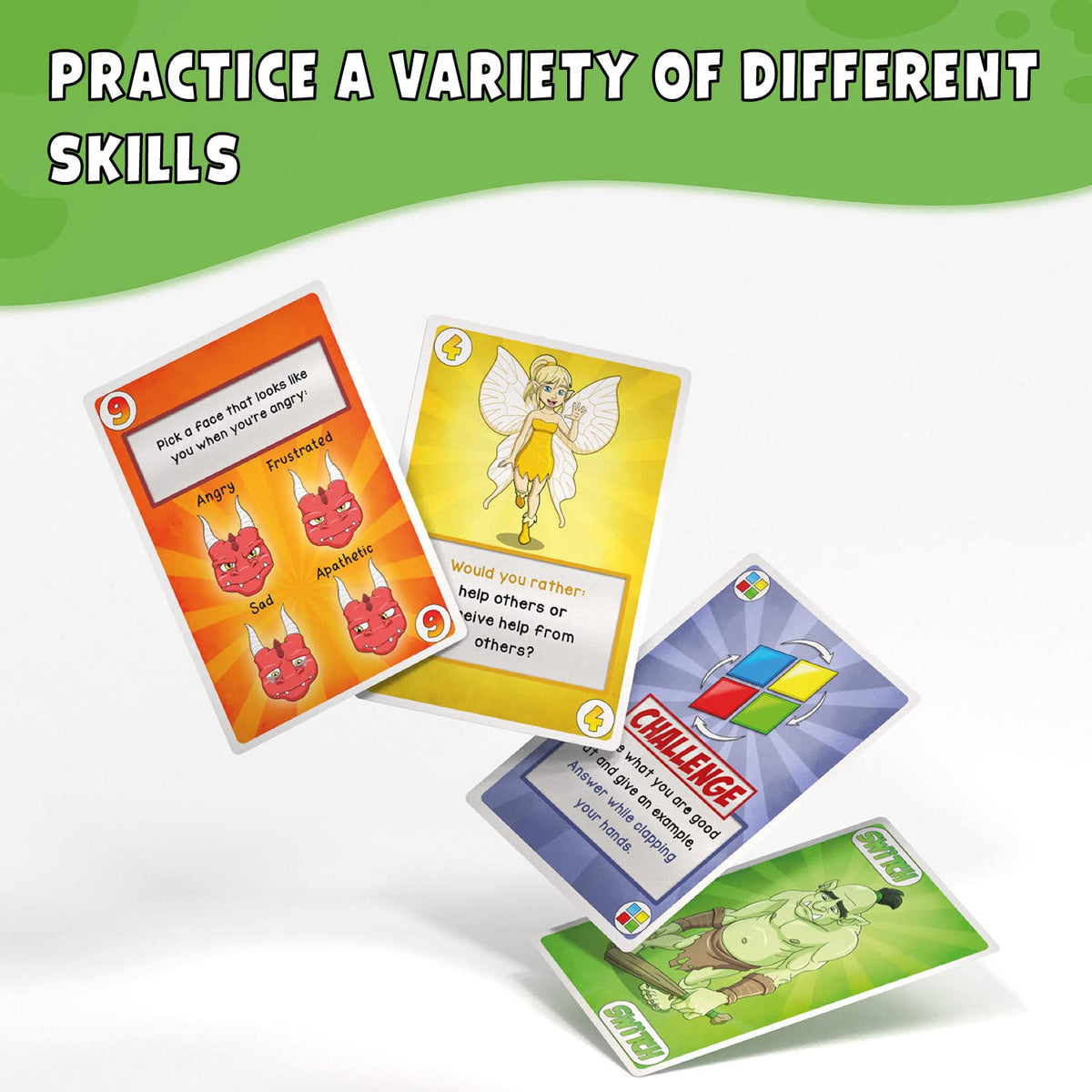 Social Skills & Emotions Therapy Card Game for Kids