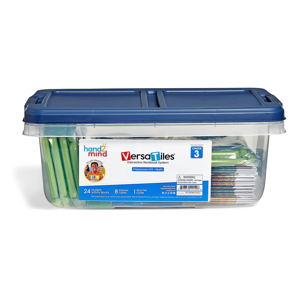 hand2mind VersaTiles Math Classroom Set, Grade 3