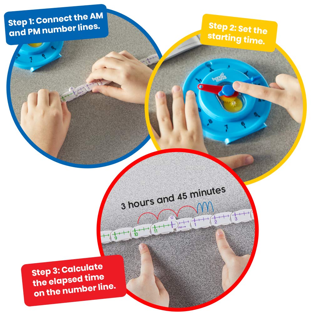Advanced Number Line & Telling Time Math Activity