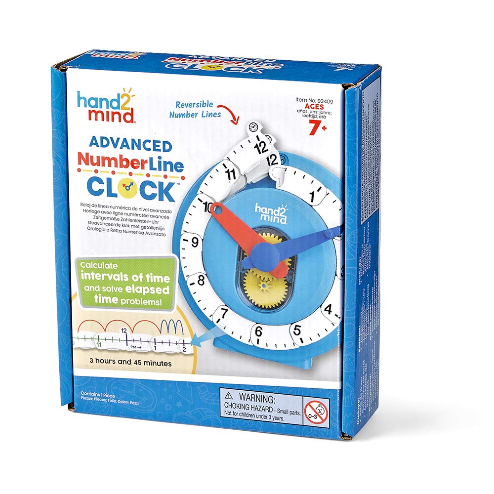 Advanced Number Line & Telling Time Math Activity