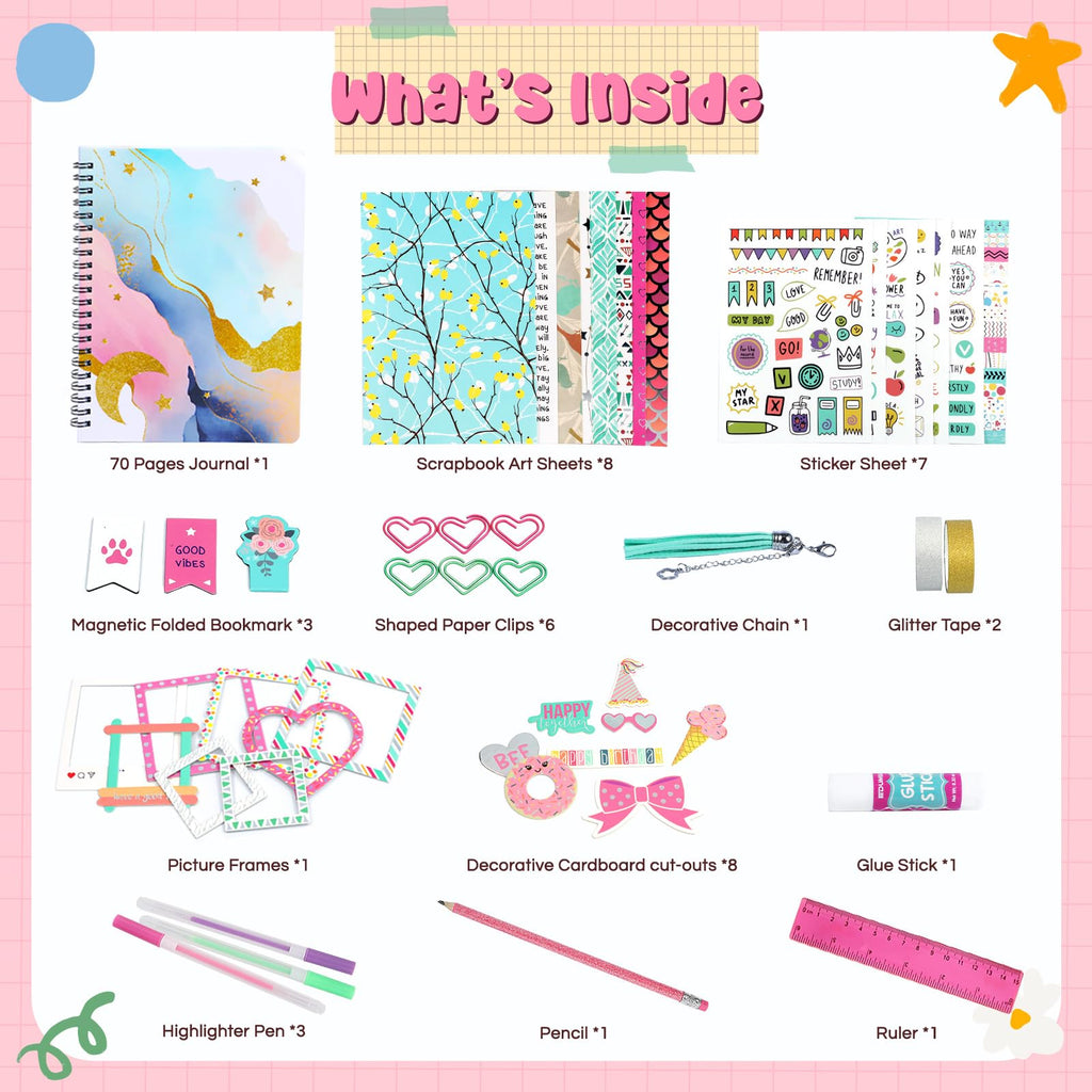 DIY Journal & Wooden Magnet Painting Craft Kit