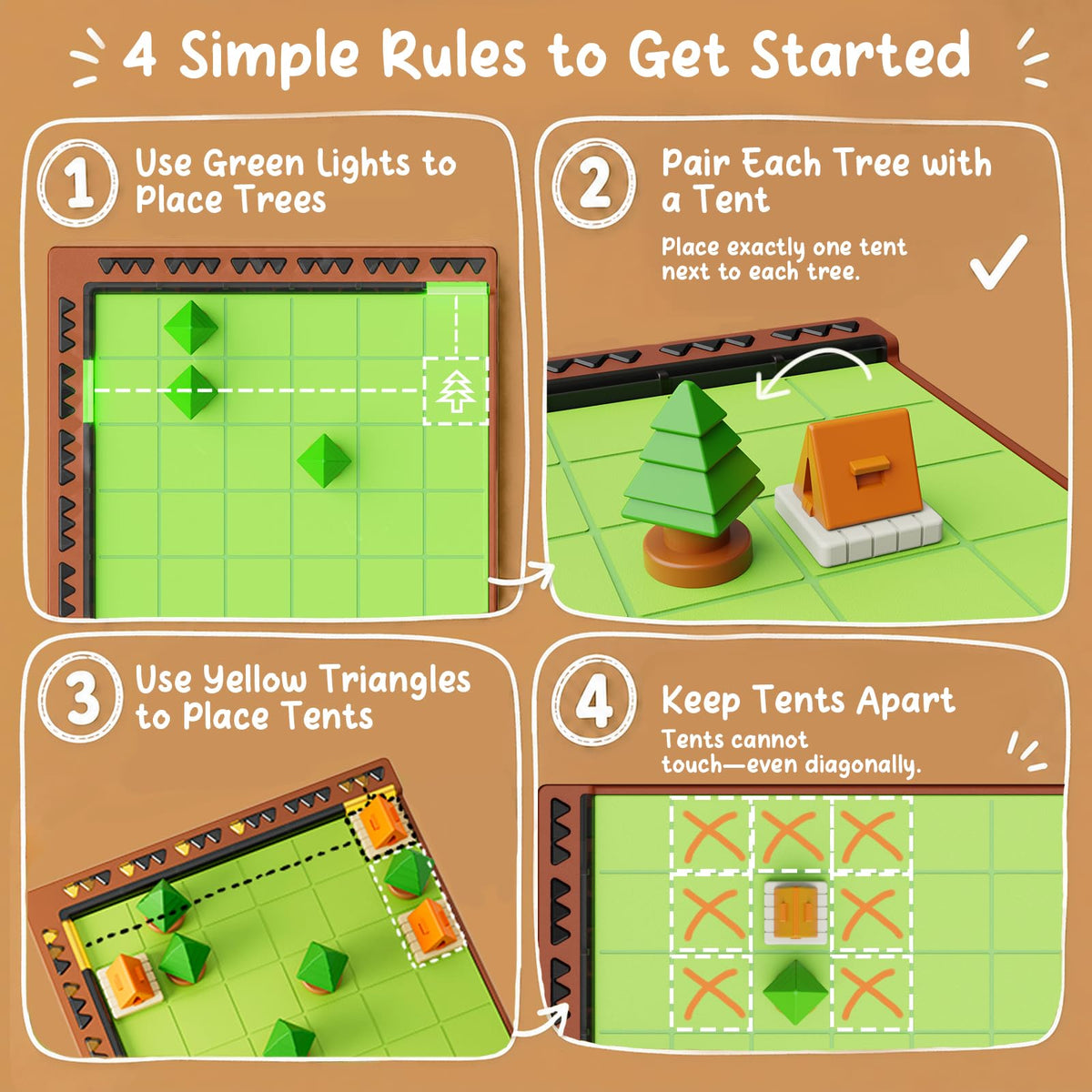 GiiKER Camp GURU 6x6 Logic Puzzle Game, 600 Challenges, Ages 6+