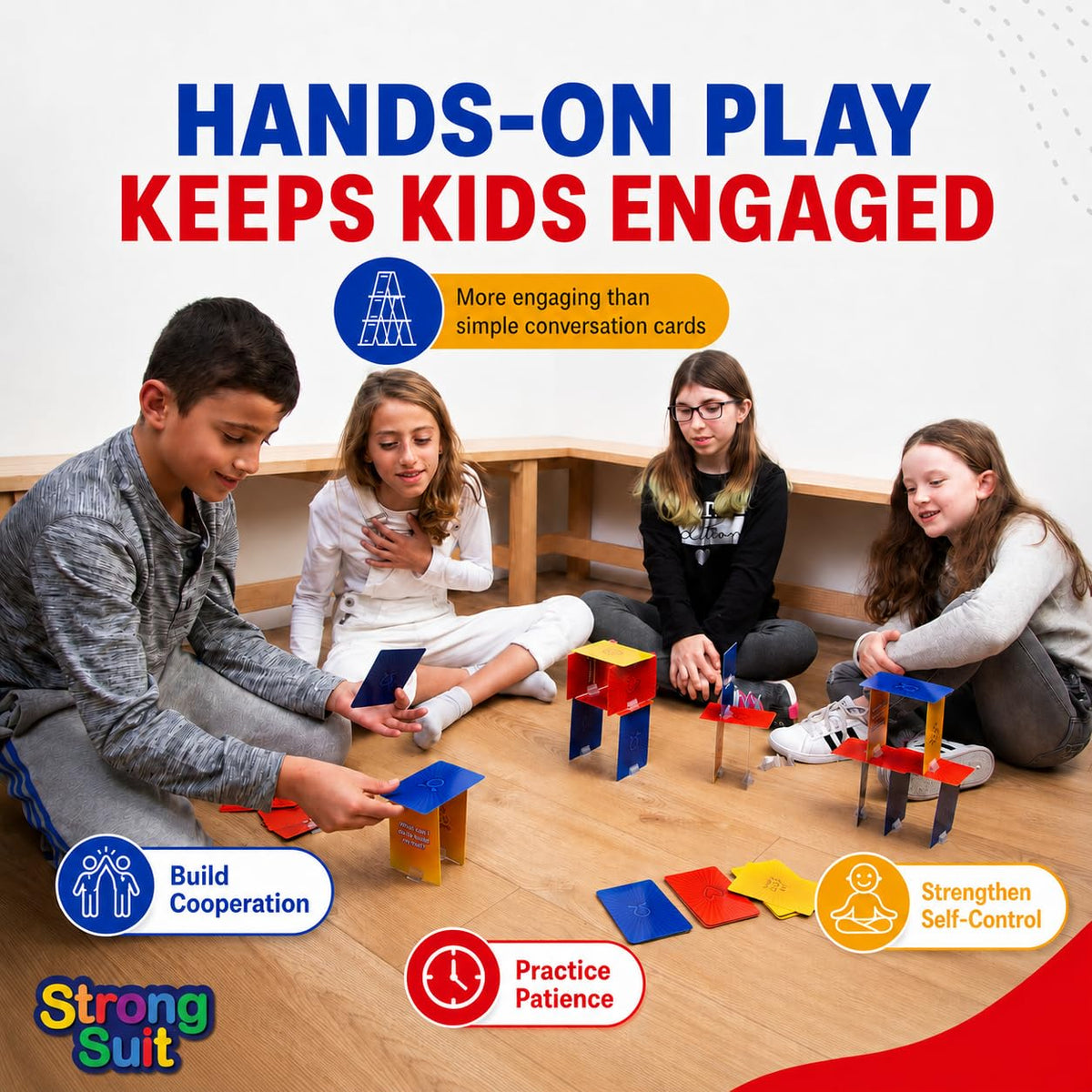 StrongSuit Tower of Self-Esteem | Social Skills Therapy Game for Kids/Teens