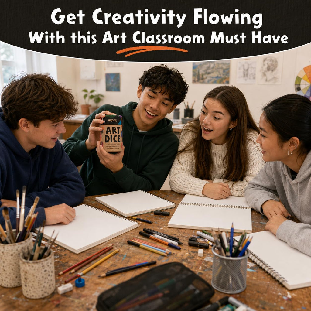 Insplore Art Dice - Ten 12-Sided Dice for Beating Artist's Block