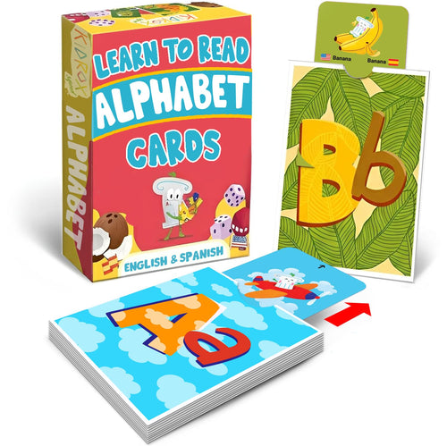 Bilingual English & Spanish Montessori Flash Cards Set