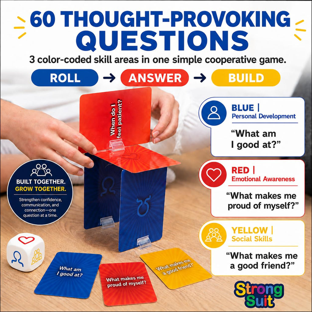 StrongSuit Tower of Self-Esteem | Social Skills Therapy Game for Kids/Teens