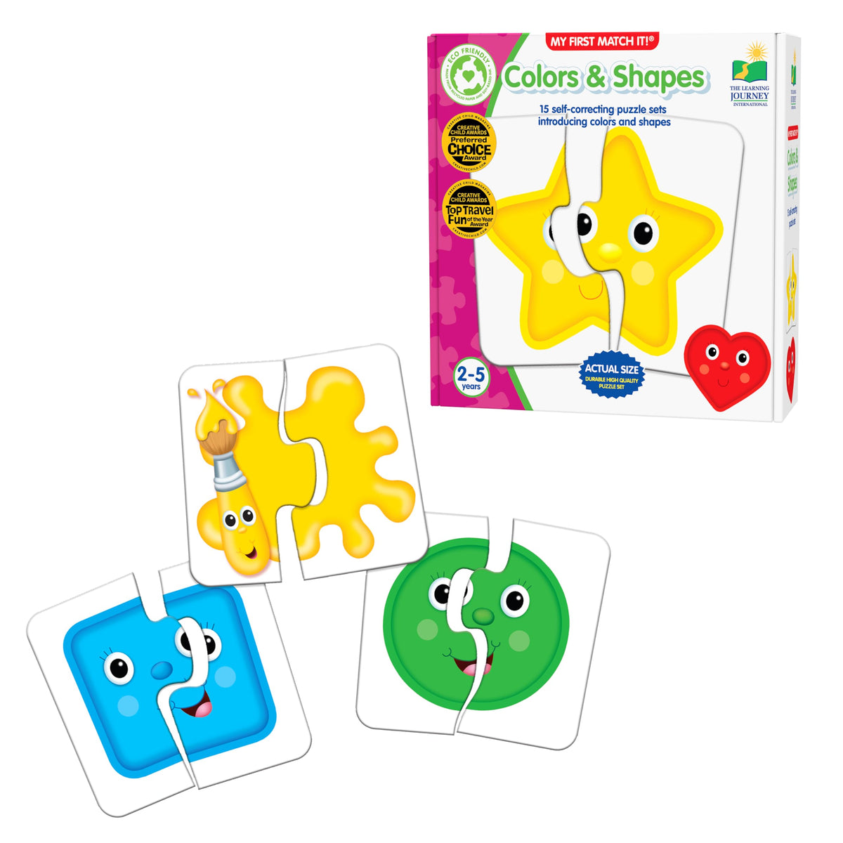 Animal Memory Matching Puzzles – 15 Self-Correcting Pairs