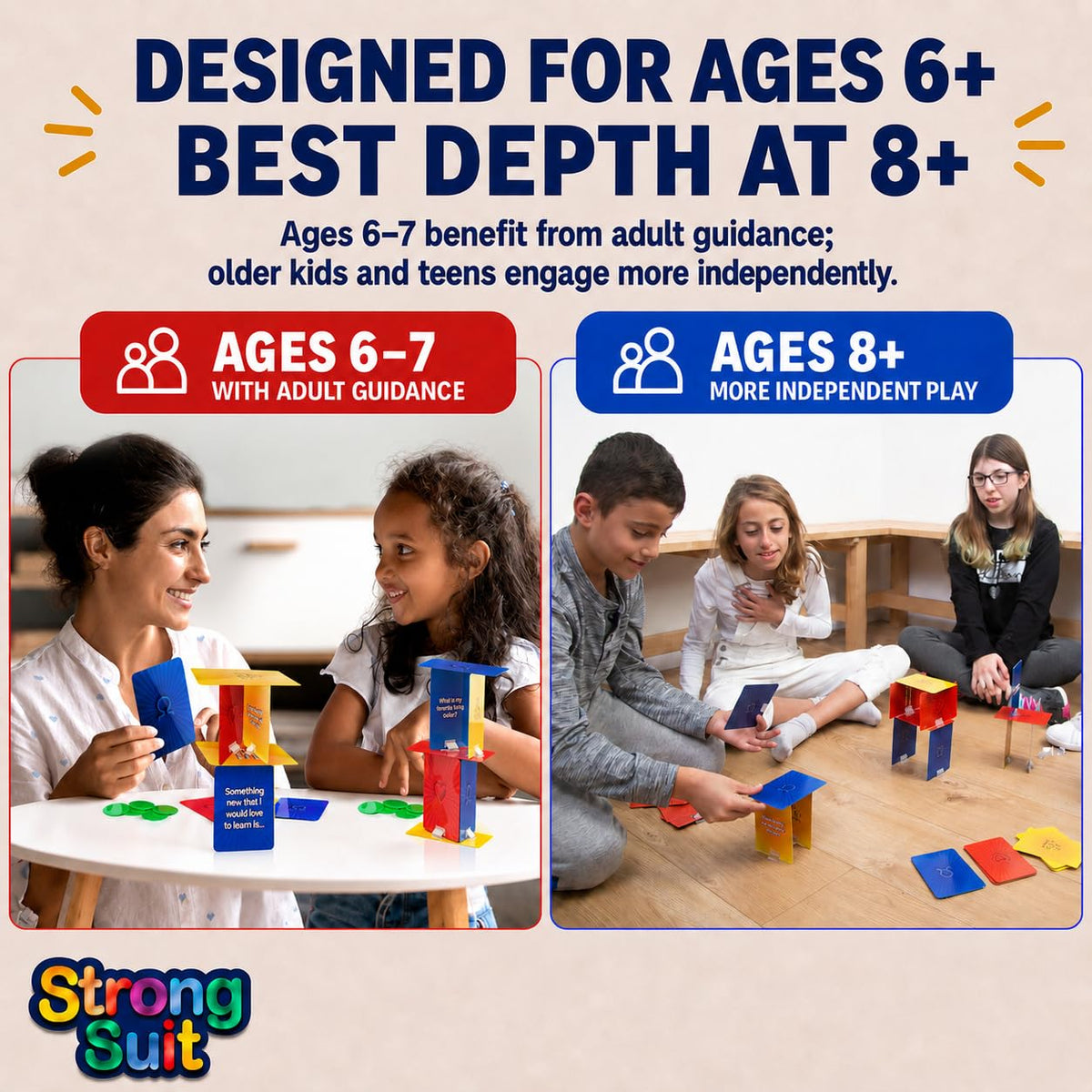 StrongSuit Tower of Self-Esteem | Social Skills Therapy Game for Kids/Teens