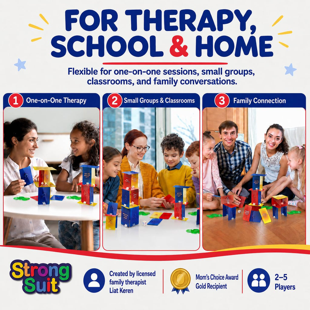StrongSuit Tower of Self-Esteem | Social Skills Therapy Game for Kids/Teens