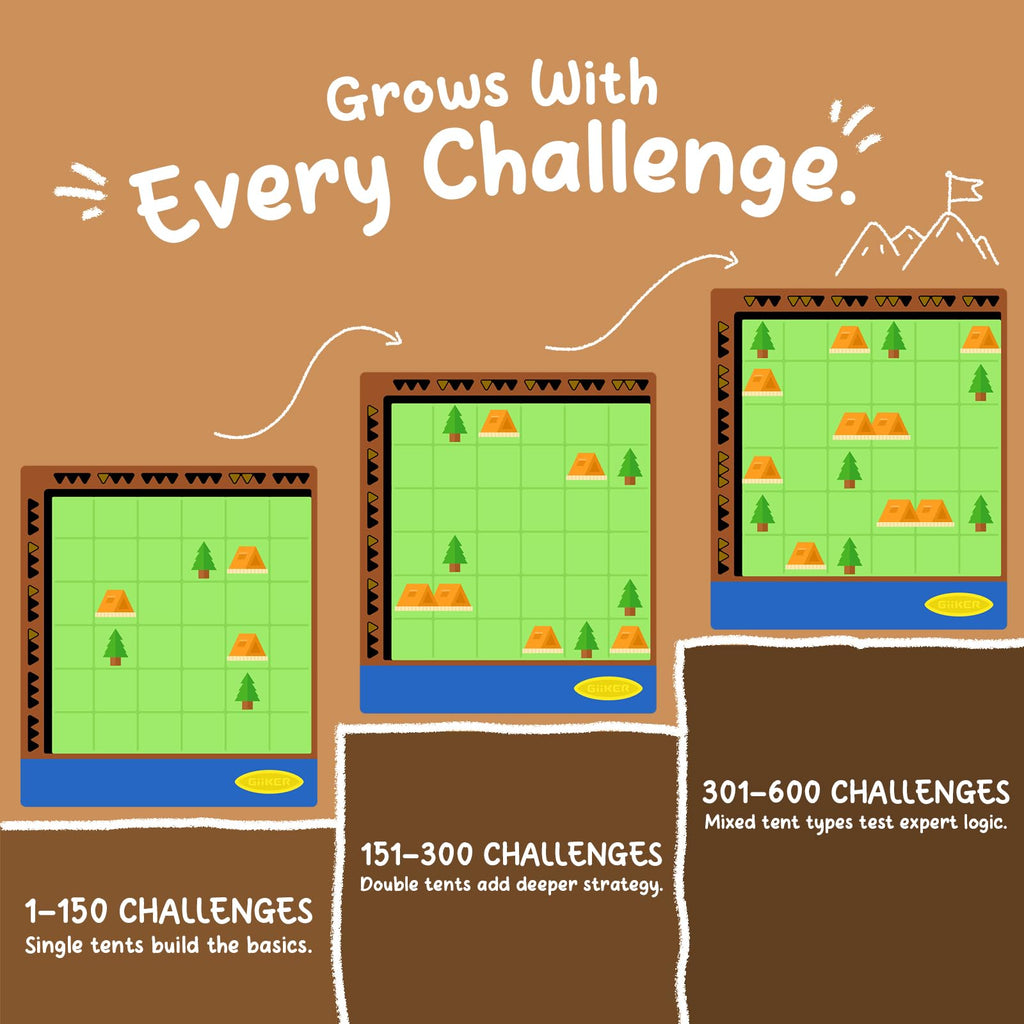 GiiKER Camp GURU 6x6 Logic Puzzle Game, 600 Challenges, Ages 6+