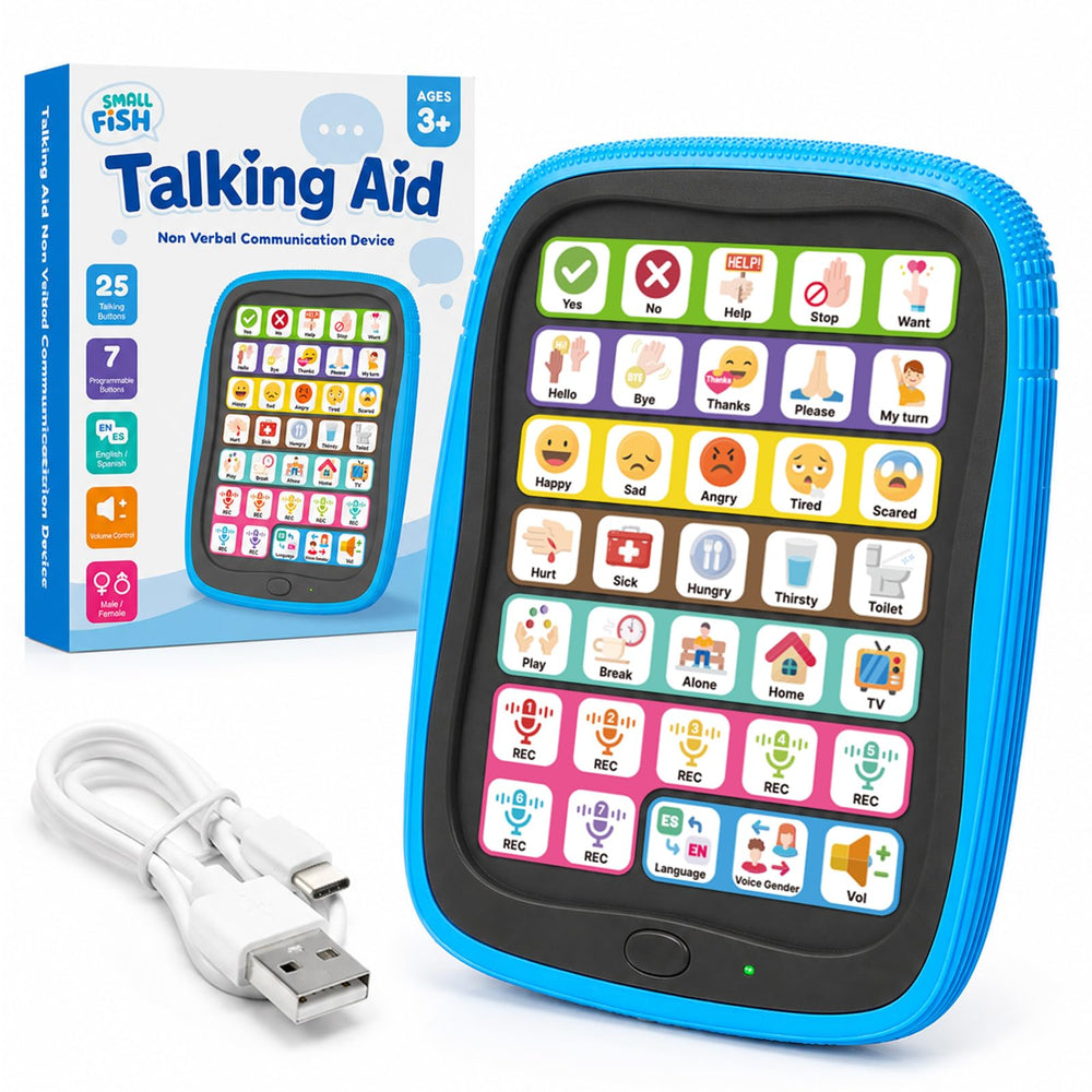 Rechargeable AAC Communication Device with Silicone Case