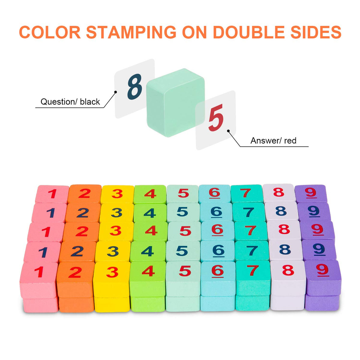 Colorful Wooden Sudoku Logic Puzzle Board Game