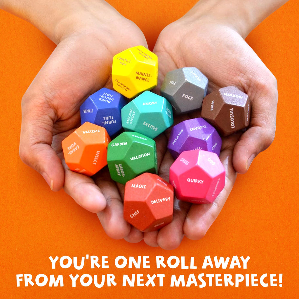 Insplore Art Dice - Ten 12-Sided Dice for Beating Artist's Block