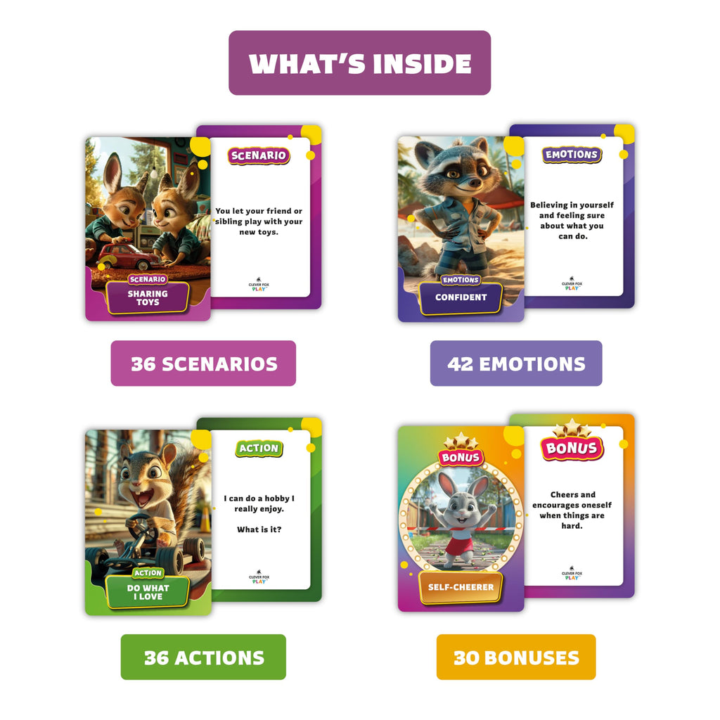 Emotions & Feelings Rumble Cards, SEL Therapy & Social Skills Game for Kids