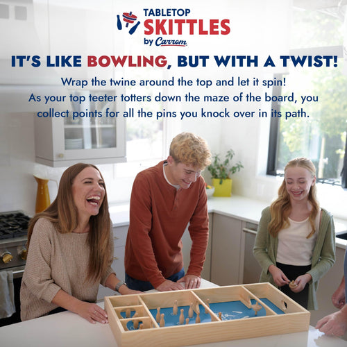 Wooden Skittles Family Board Game
