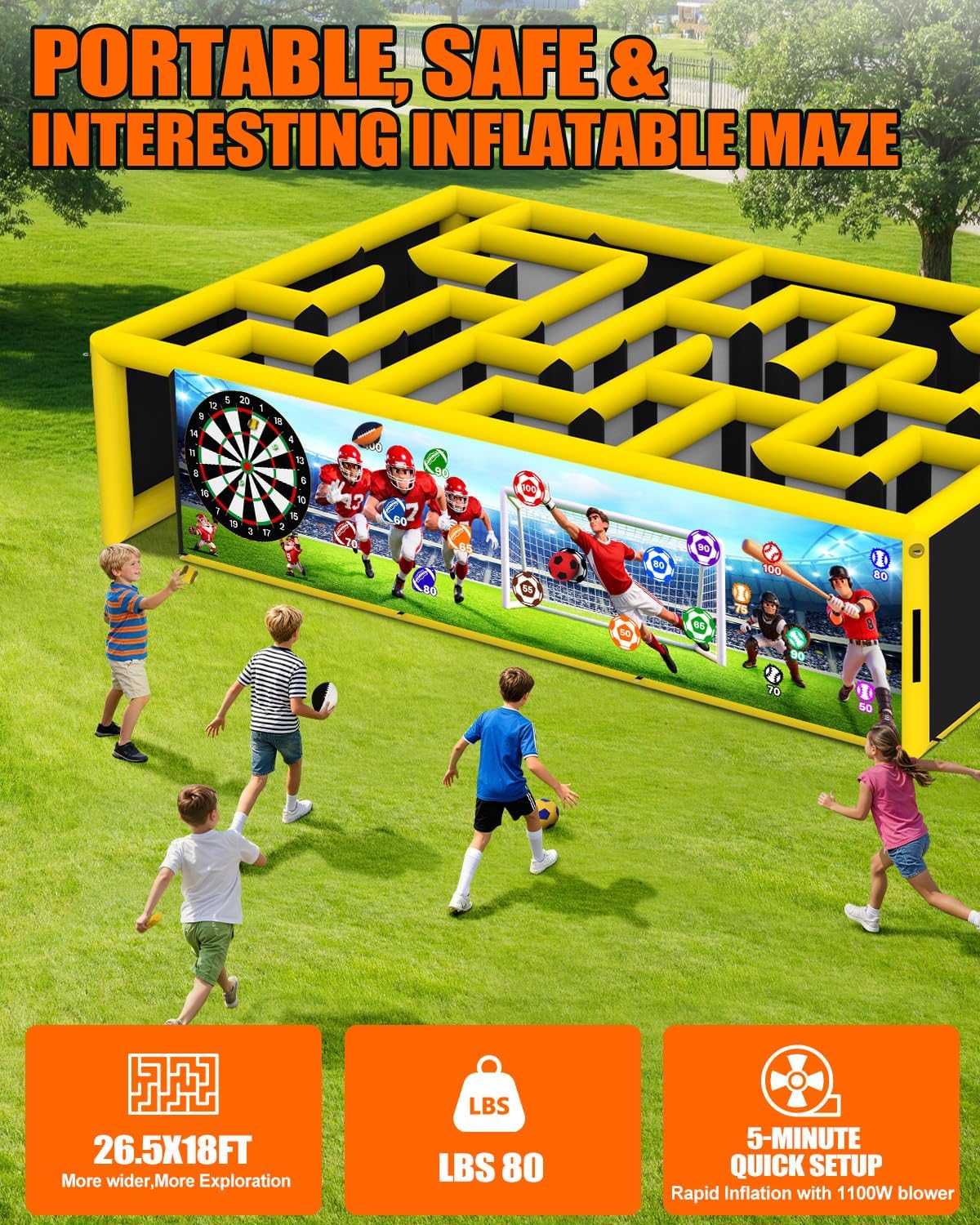 26ft Inflatable Maze