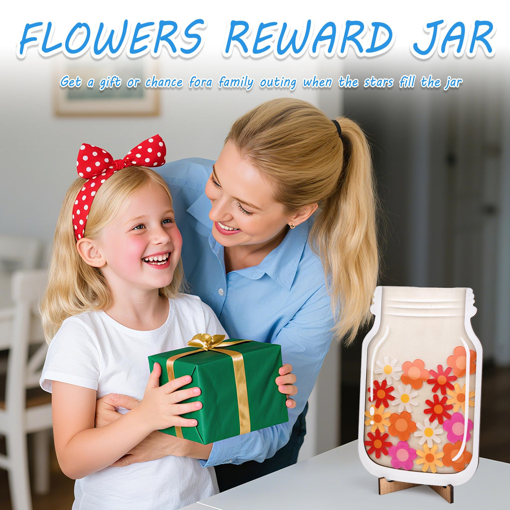 2-Piece Magnetic Star Reward Jar with Tokens
