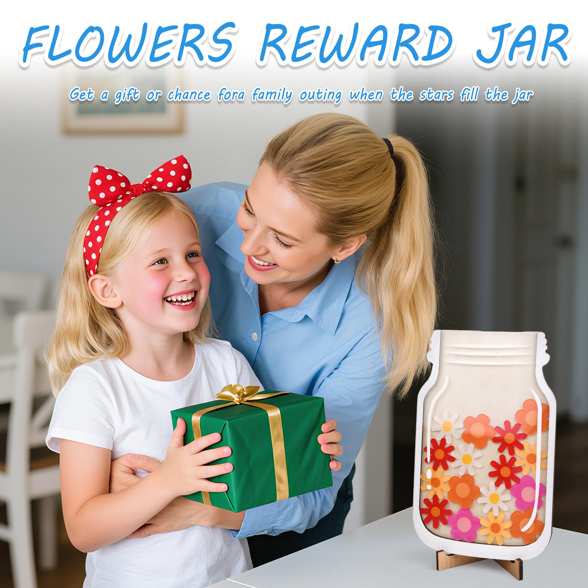 2-Piece Magnetic Star Reward Jar with Tokens