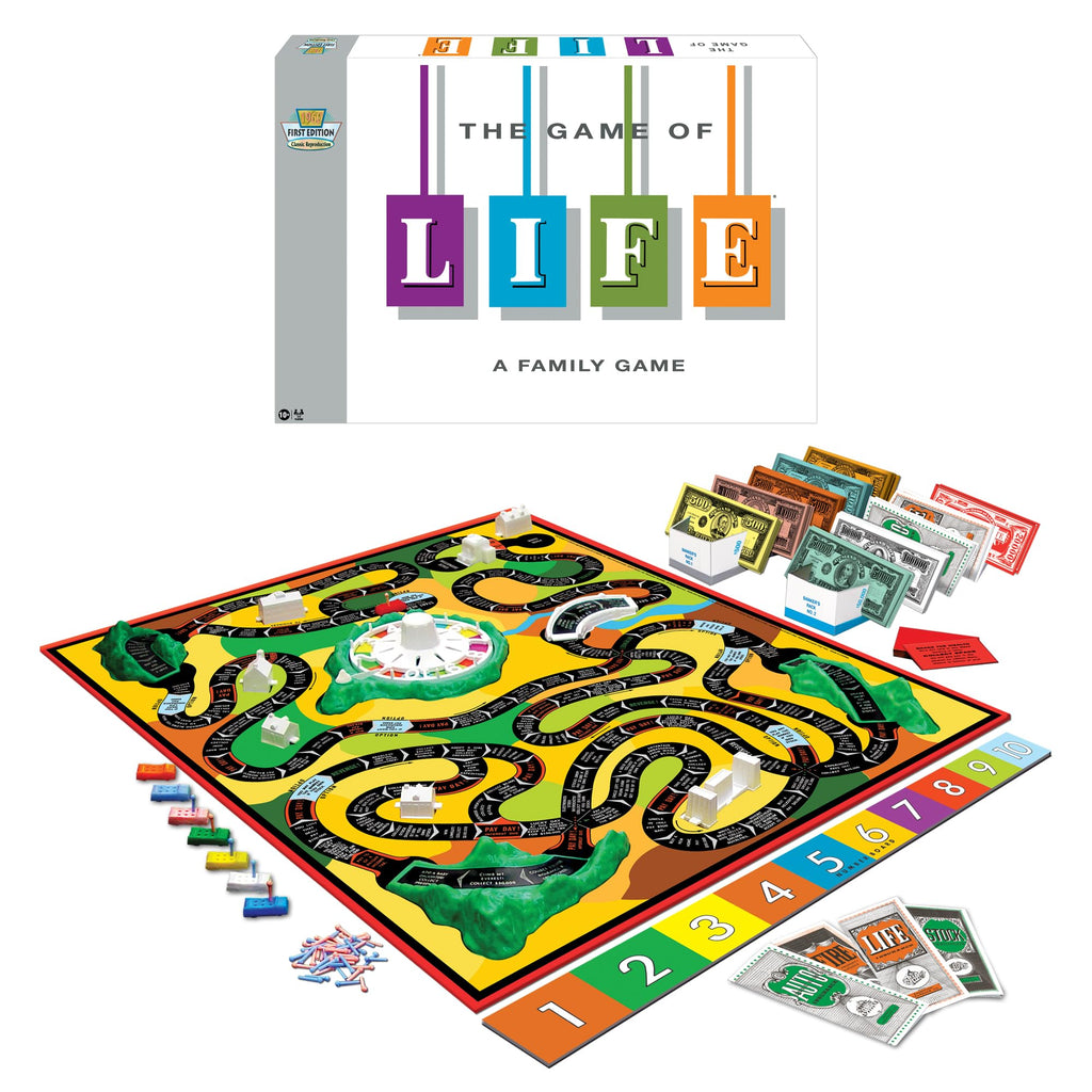 Classic Life Simulation Board Game for 3–4 Players