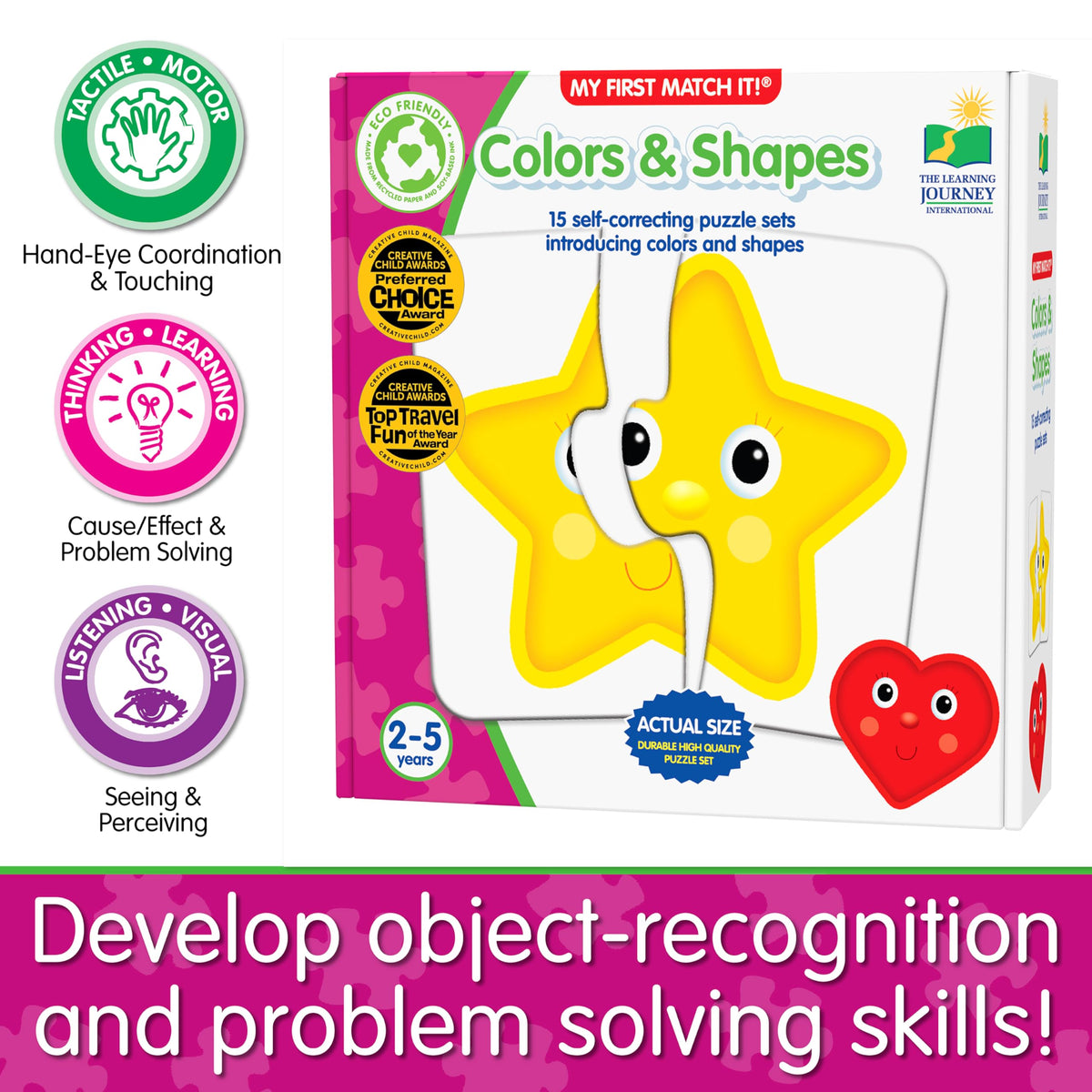 Animal Memory Matching Puzzles – 15 Self-Correcting Pairs