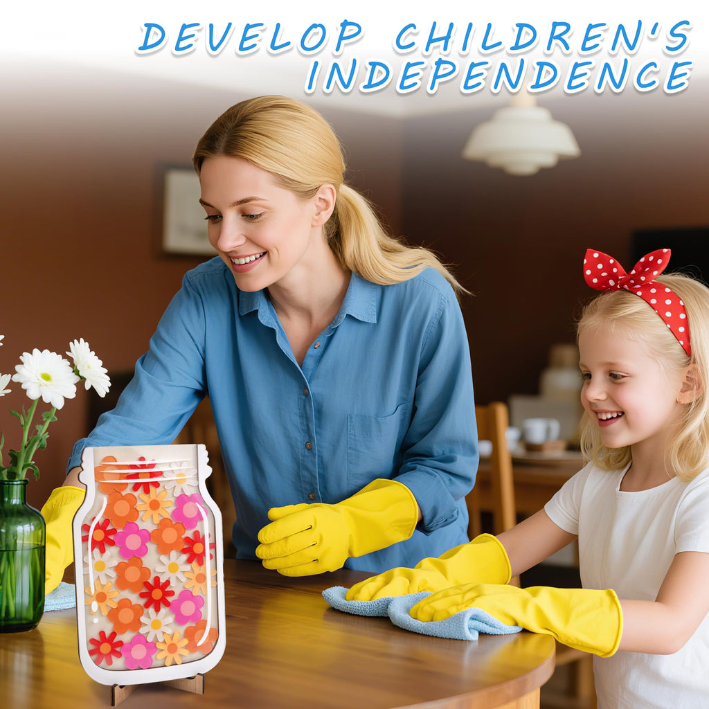 2-Piece Magnetic Star Reward Jar with Tokens