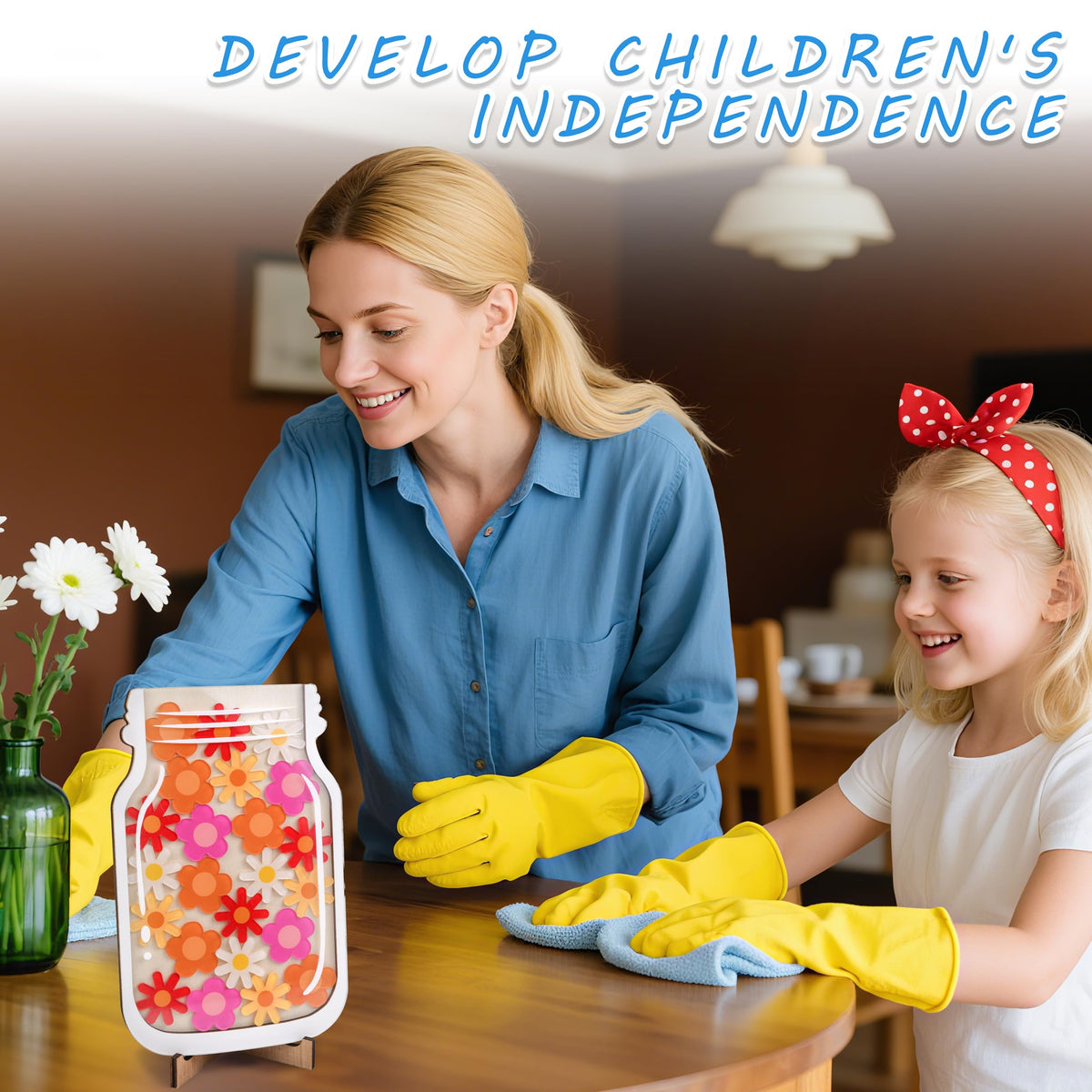 2-Piece Magnetic Star Reward Jar with Tokens