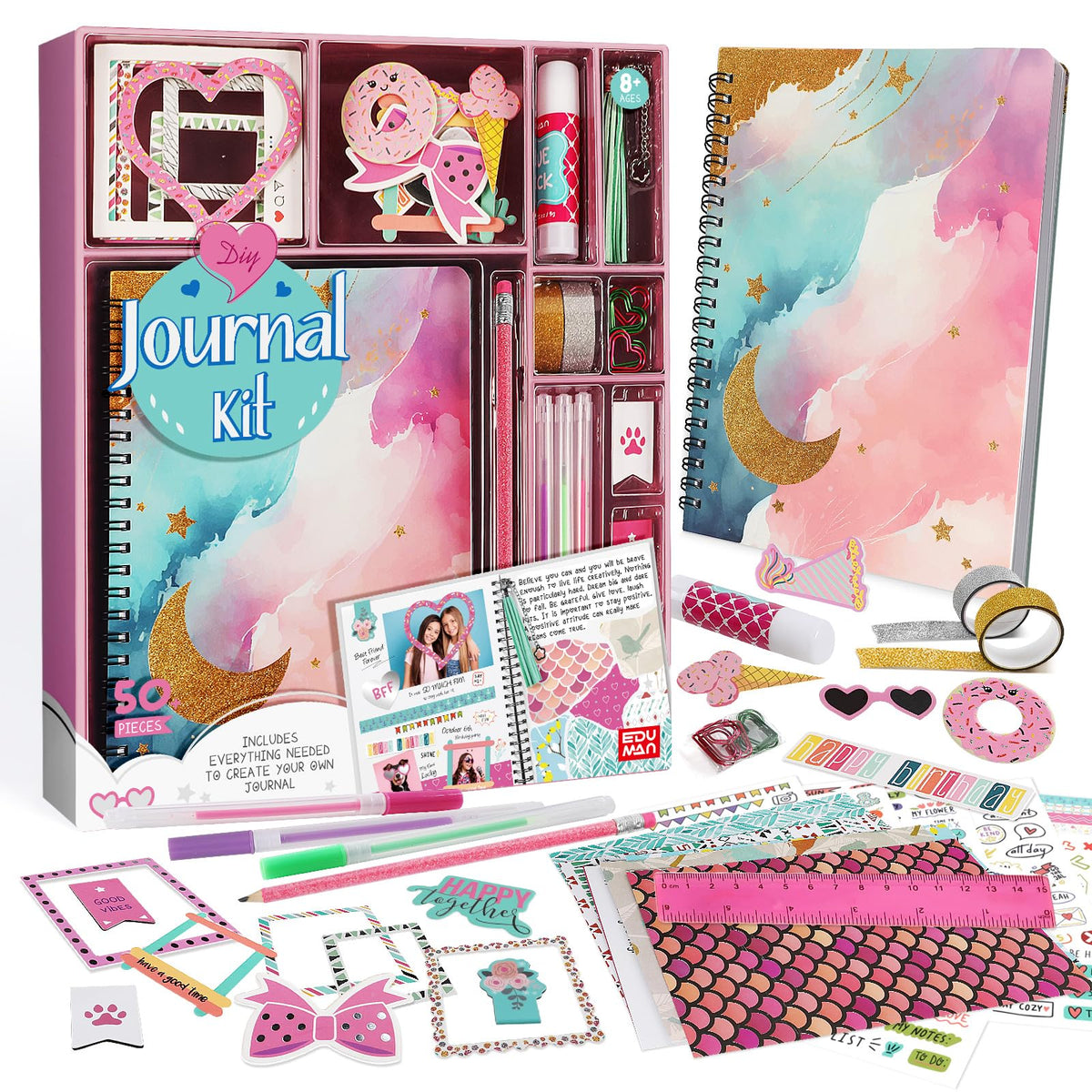 DIY Journal & Wooden Magnet Painting Craft Kit