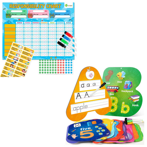 Magnetic Responsibility Chart & Dry-Erase Alphabet Number Cards