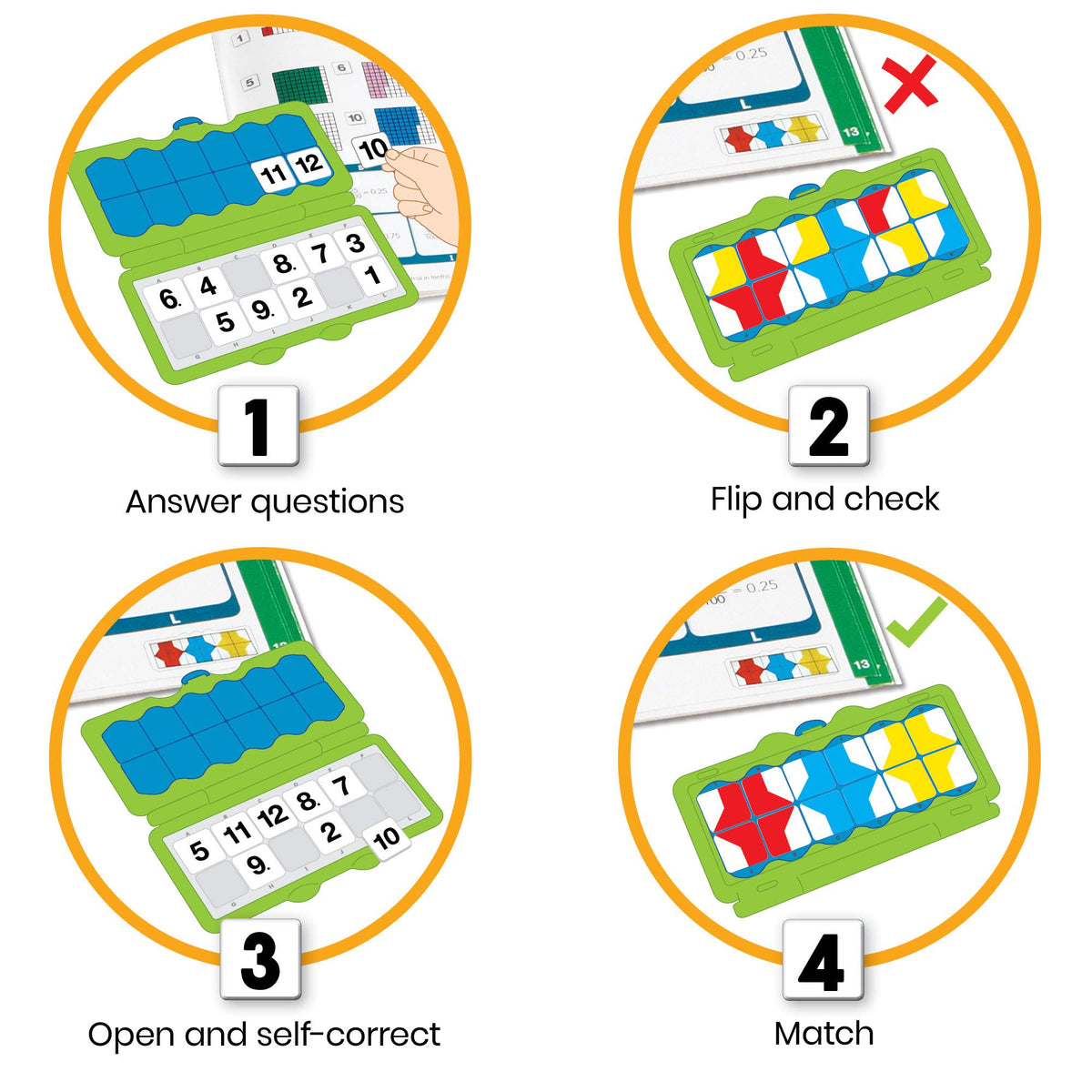 hand2mind VersaTiles Math Classroom Set, Grade 3