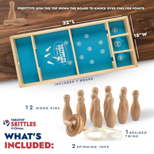 Wooden Skittles Family Board Game